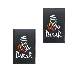 5cm X 8cm Classic Dakar Spain Patch Logo Badge Car Sticker Decal Decor Vinyl Helmet Car Motorbike Bike Skate Board