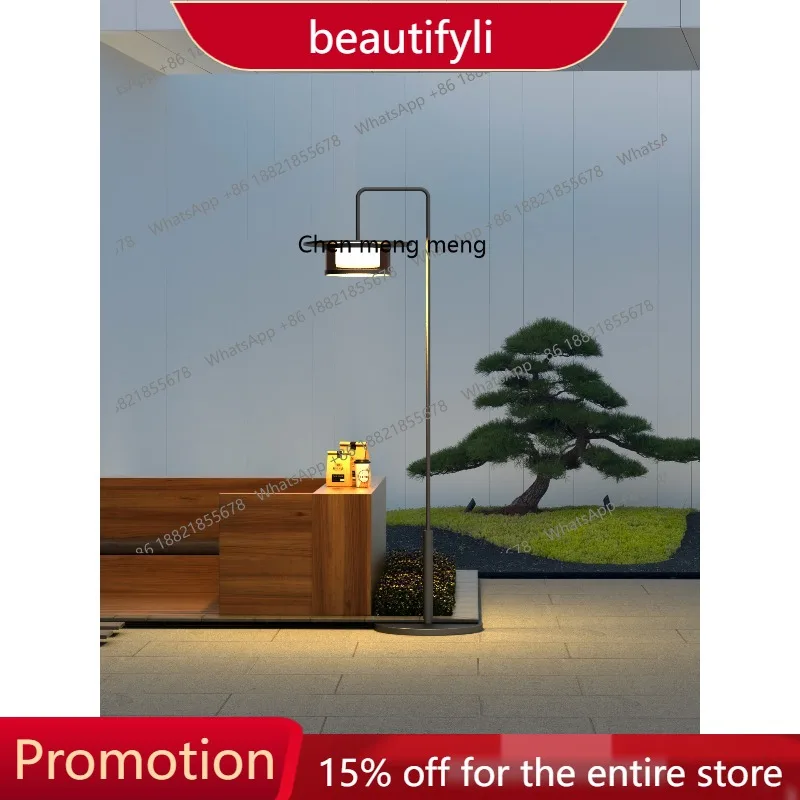 

s51 Modern Solar Outdoor Garden Light Community Villa Garden Leisure Area High Pole Floor Garden Landscape Light