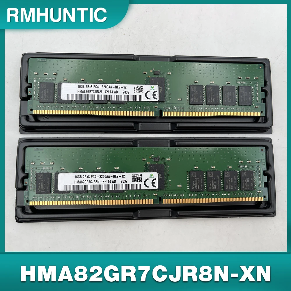 

1PCS RAM 16GB 3200MHz PC4-3200AA 2RX8 DDR4 ECC For SK Hynix Server Memory HMA82GR7CJR8N-XN