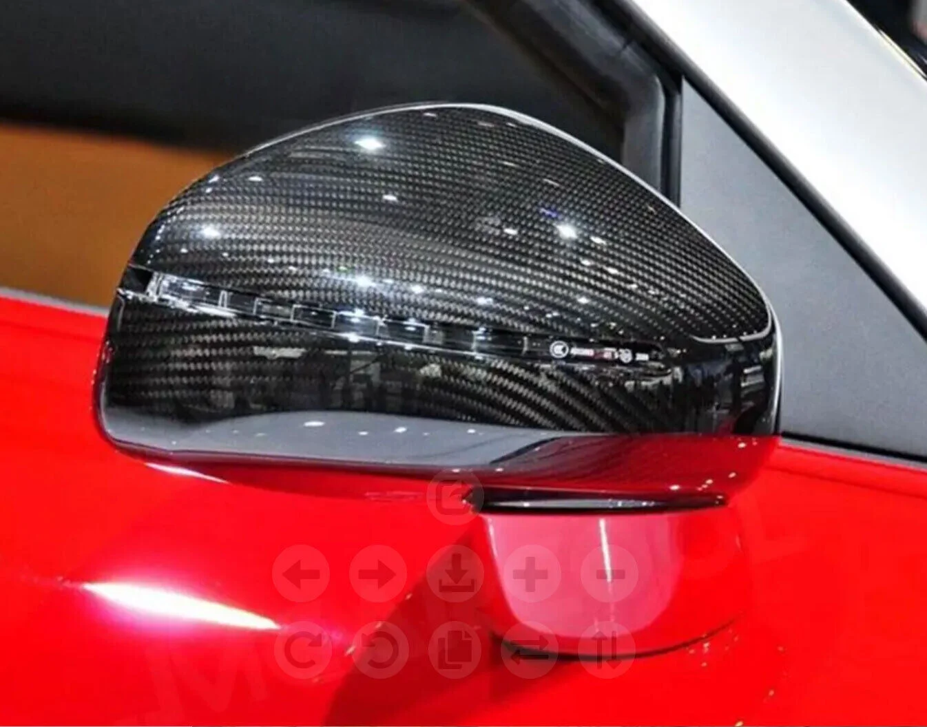 

Накладка на зеркало из настоящего углеродного волокна, 1 пара для Audi AUDI TT TTS R8 MK2 8J 06-14