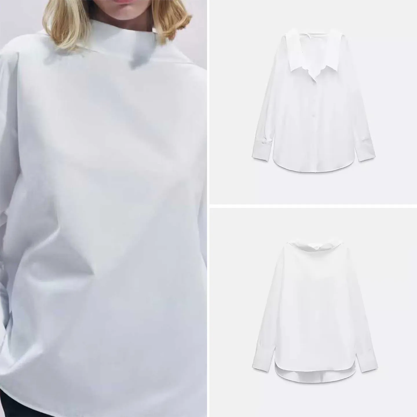 

Z Women's Casual Loose White irt Faionable Versatile Daily Wear 2025 New Sle Comfortable Fit Ladies' Blouse