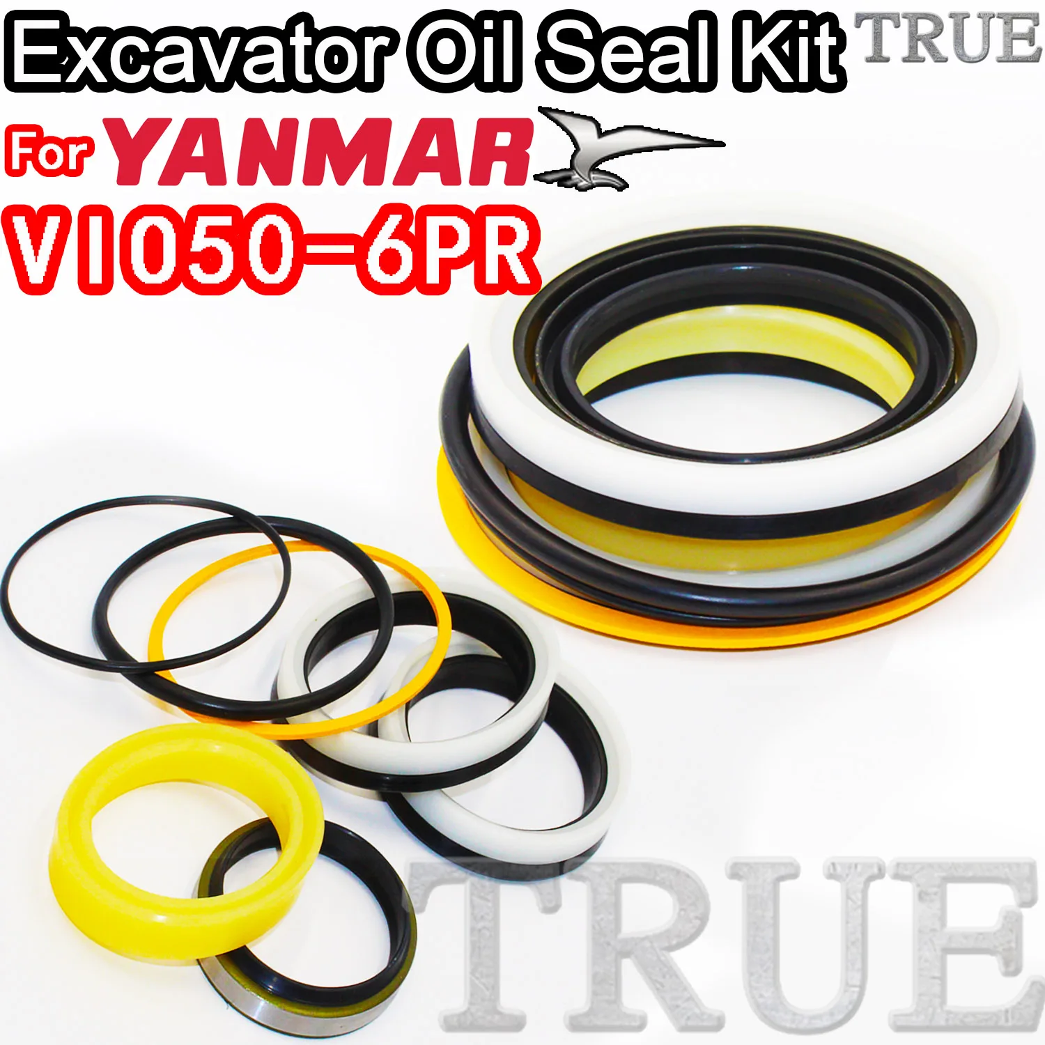 For Yanmar VIO50-6PR Excavator Oil Seals Kit Repair Nitrile NBR Nok Washer Skf Service Orginal Quality Track Spovel Hammer Tool