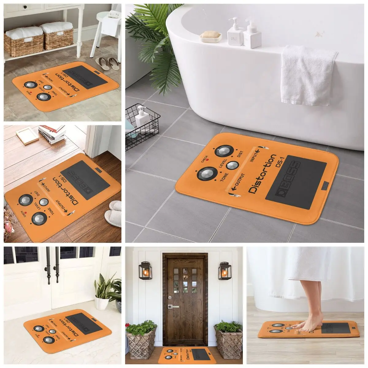 Boss Overdrive Bluesbreaker Guitar Pedal Non-slip Doormat Floor Mat Carpet Rug for Kitchen Entrance Home Balcony Footpad Mats