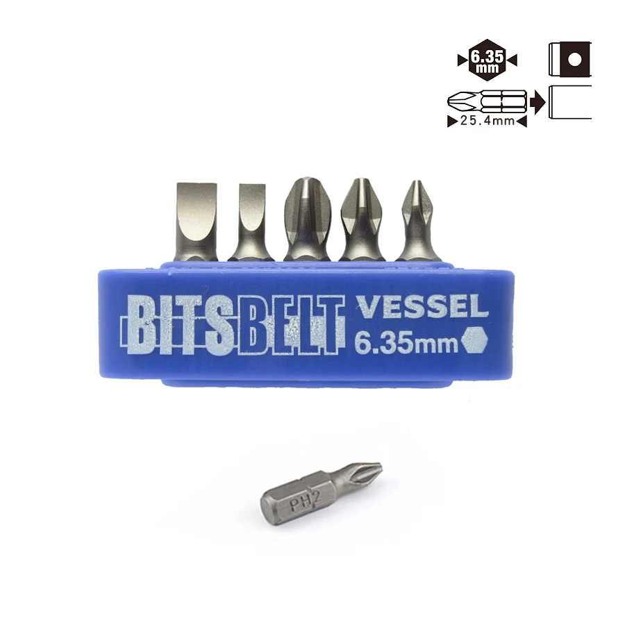 VESSEL Replacement Bits and Sockets Set PH/SL/TORX/HEX TD-BS Series