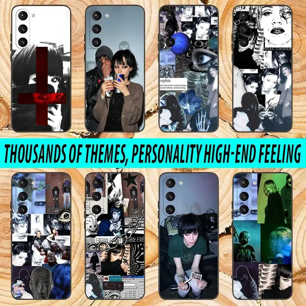

Band Crystal Castles Phone Case For Samsung Galaxy A 91,80,73,72,71,53,52,51,22,5G Soft Black Cover