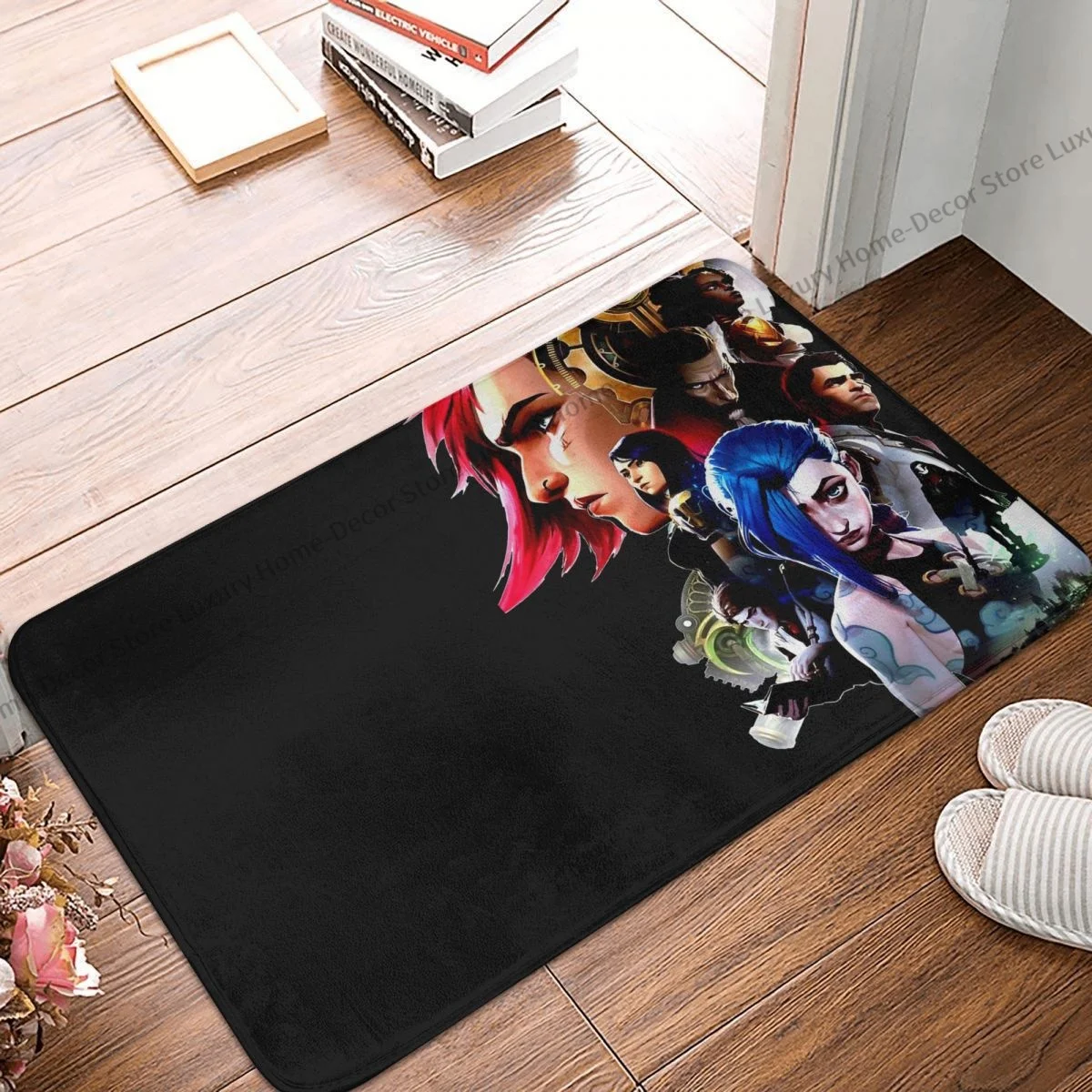 League of Legends Arance Non-slip Doormat Game Anime Bath Kitchen Mat Outdoor Carpet Flannel Pattern Decor