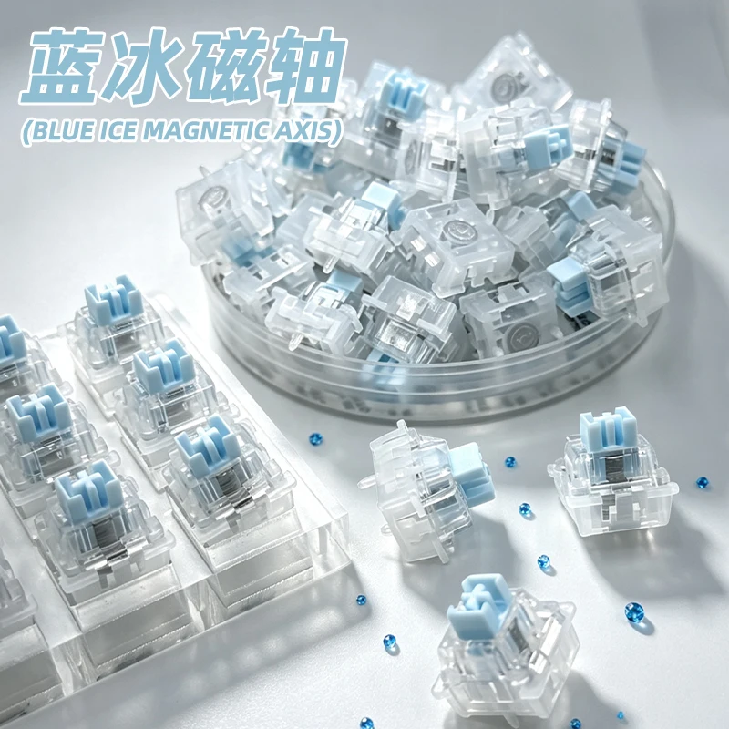 Outemu Blue Ice Magnetic Keyboard Switches HIFI Gaming Switches for FPS Games Linear