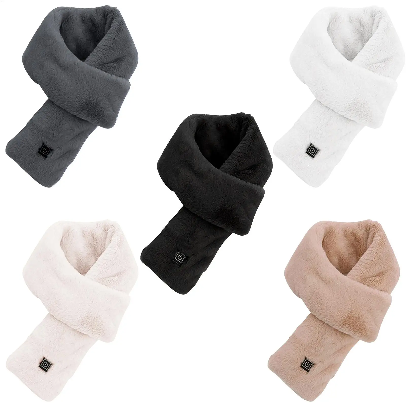 Winter Heating Scarf for Women Men Temperature Scarf 3 Gears Adjustable USB Charging Heat Control Neck Warmer Washed Directly