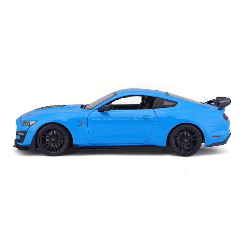 Maisto 1:18 2020 Ford Mustang Shelby GT500 blue Brand Alloy Car Model Static Die Casting Model Collection Gift Toy Gift Giving