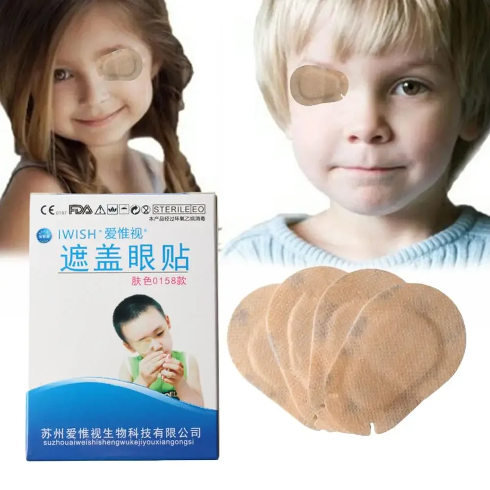 20PCs/box Colorful Breathable Eye Patch Band Aid Medical Sterile Eye Pad Mask Adhesive Bandages First Aid Kit Eyeshade For Kids