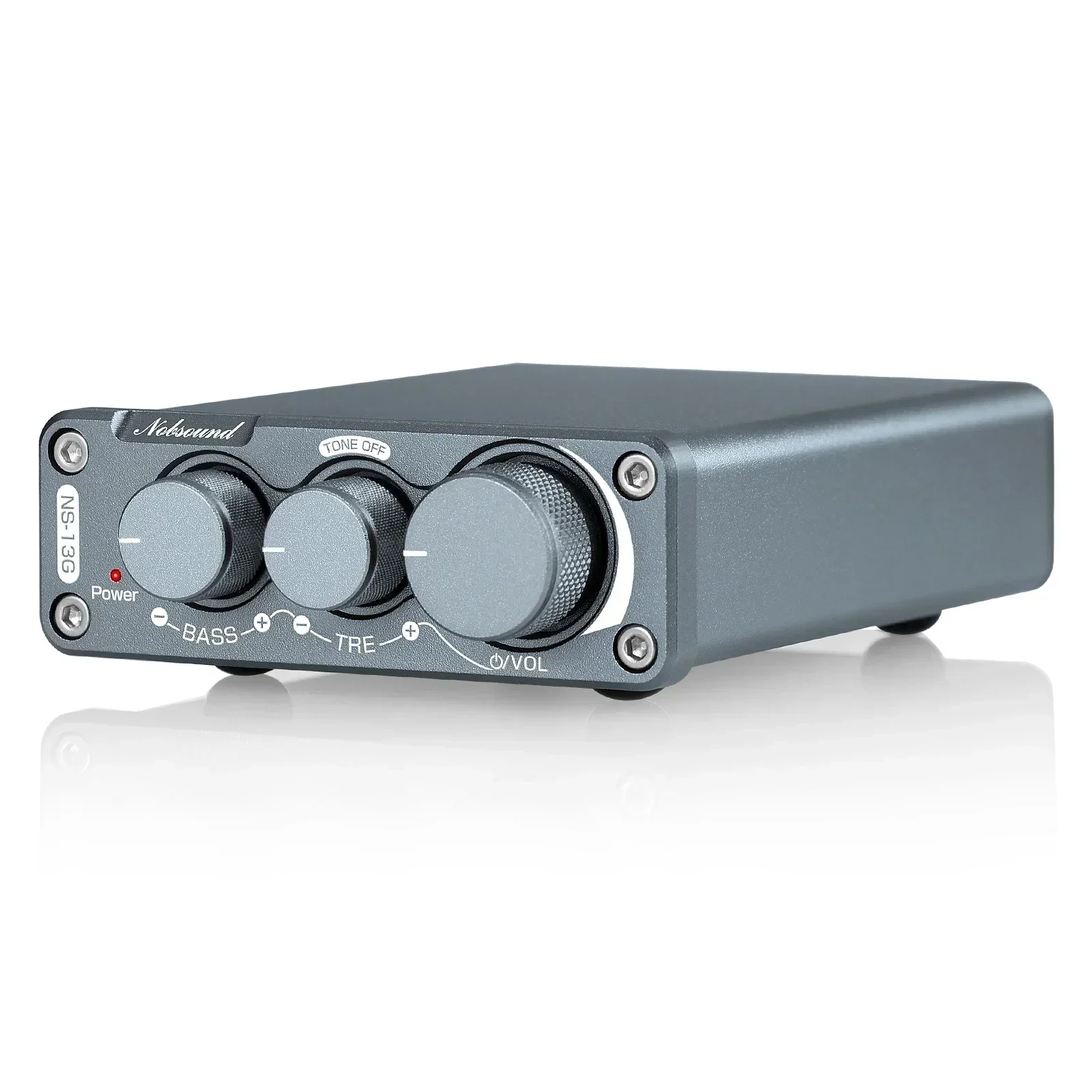 Douk Audio NS-13G Mini wzmacniacz klasy D TPA3116, stereofoniczny wzmacniacz mocy do komputera z regulacją tonów, 100W+100W — zdjęcie produktu 7