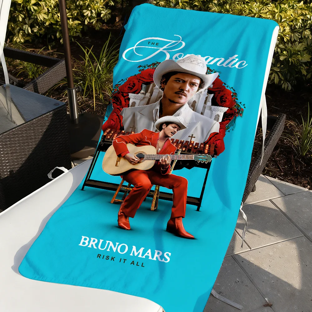 Singer B-Bruno Mars The Romantic Towel Soft Pool Gift For Travel Gym Shower Camping Quick Dry Sports Large Beach Towels