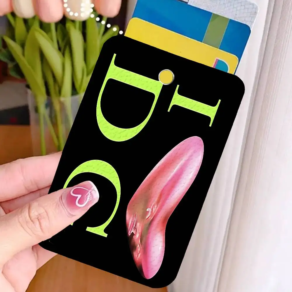 F-Fontaines D-DC Romance Cute Cartoon Card Keychain Anime Fashion Pendant Bag ID Door Card Case Bus Card