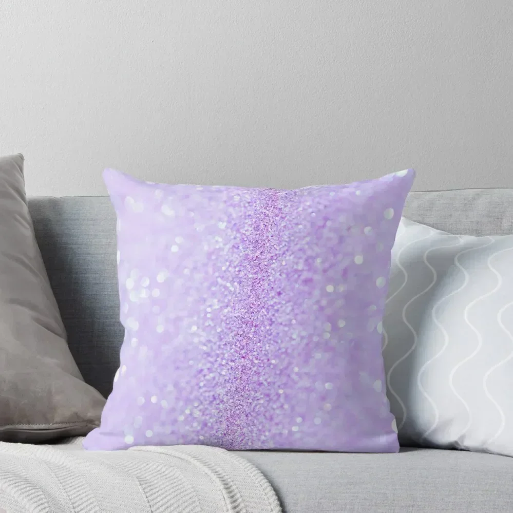 Lavender Purple Stardust (Not Reflective) Throw Pillow Sofa Cushions Covers ornamental pillows New year pillow