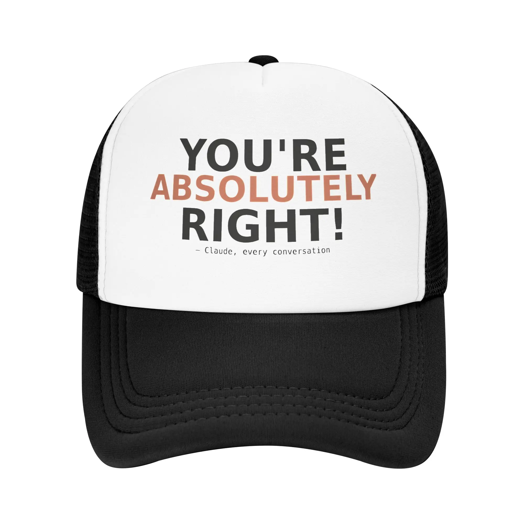 Mesh Sun Hats Claude You'Re Absolutely Right! Summer Hip Hop Hats For Men Women  Trendy Adjustable Hunting Camping Baseball Cap