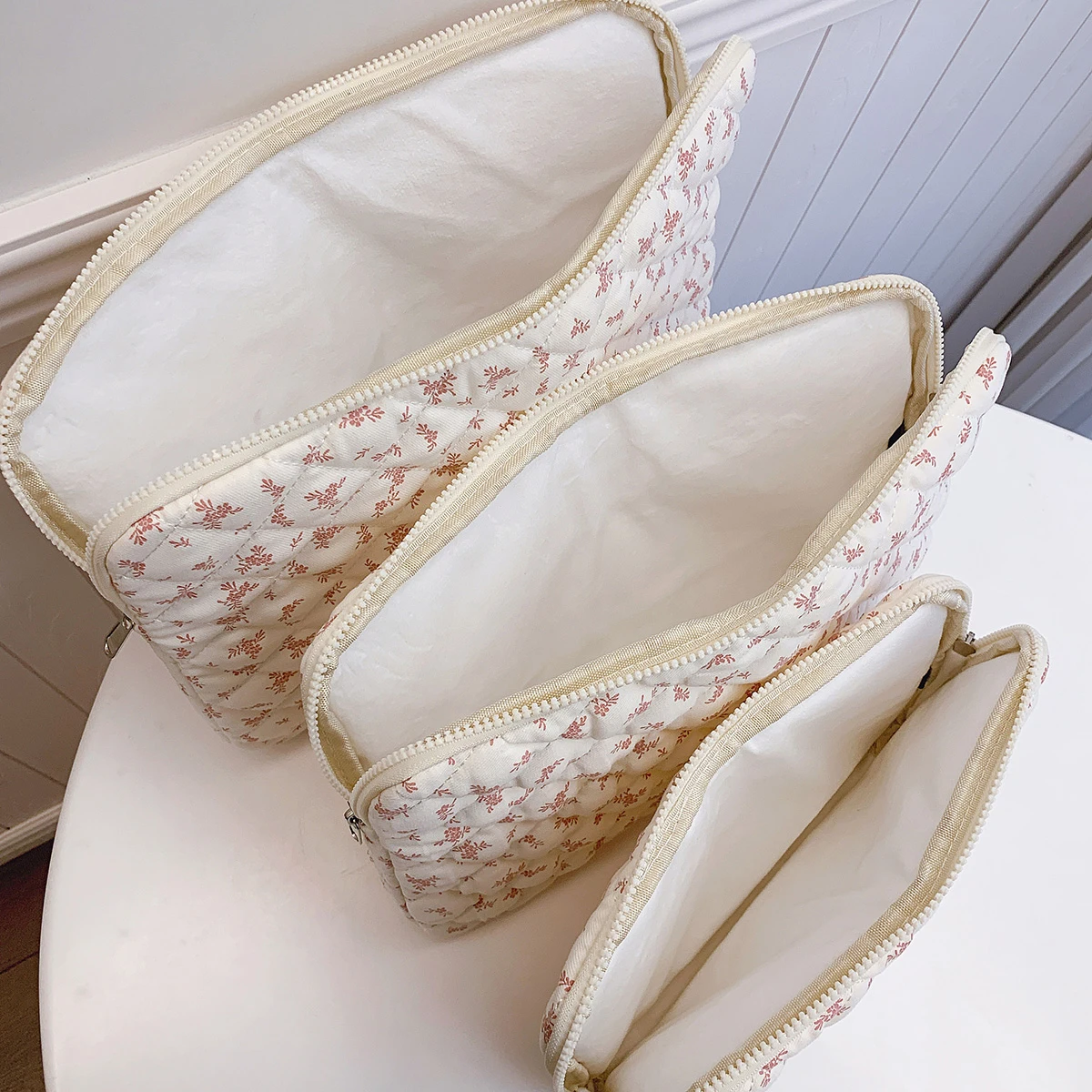 For 11 Inch 14 Inch 15 Inch Computer 1 Pc Chic Flower Print Quilted Laptop Bag Protection Case Laptop Sleeve Computer Bag view 4