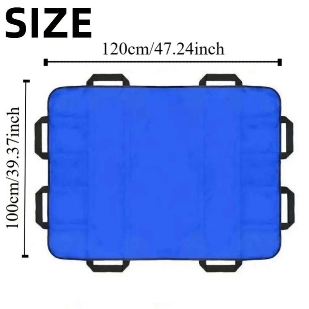재사용 가능한 플립 오버 케어 패드 강화된 손잡이 방수 노인 회전 케어 패드 내구성 있는 나일론 직물 대용량