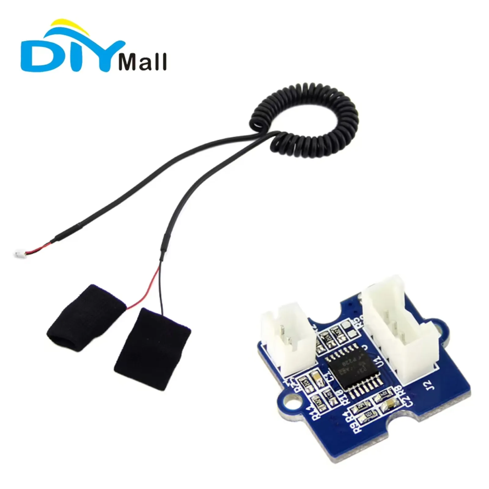 

Комплект датчиков GSR для реагирования на гальванической кожу Модуль обнаружения проводимости кожи с пазом на кончике пальца