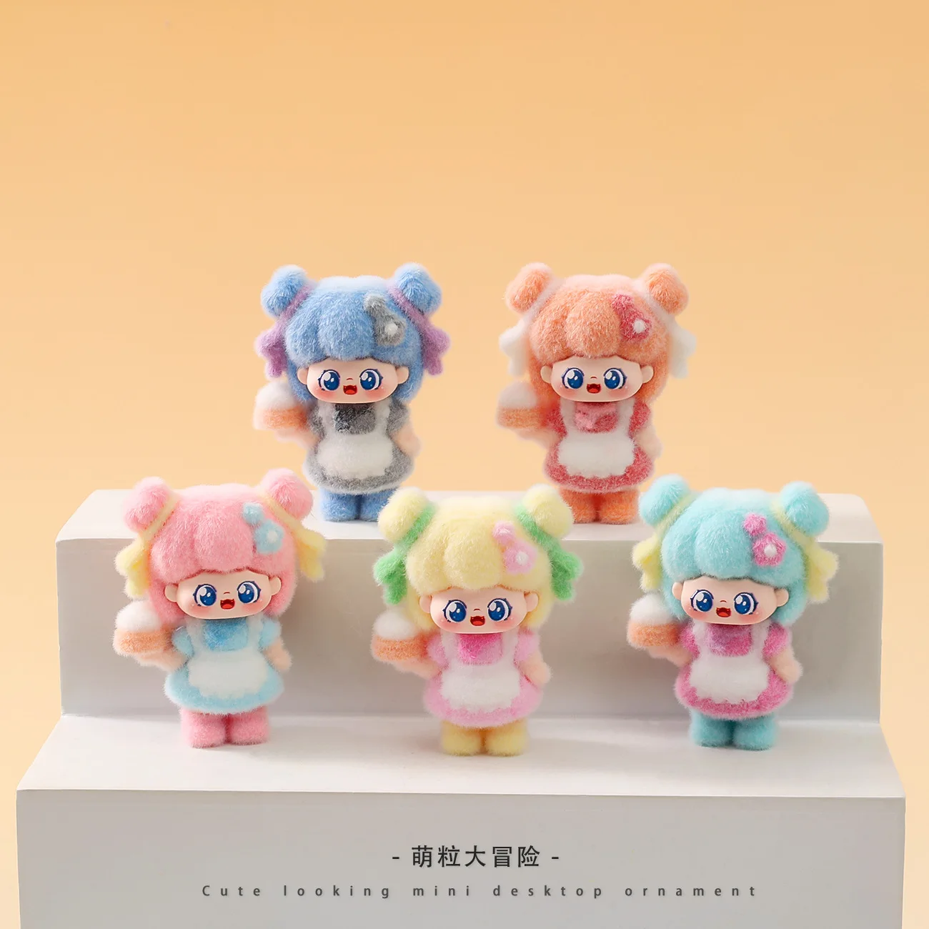 Cartoon Sweet Baby Flocked Cute Doll Tide Play Live Match-up Living Room Desktop Small Ornaments  for gift - view 4