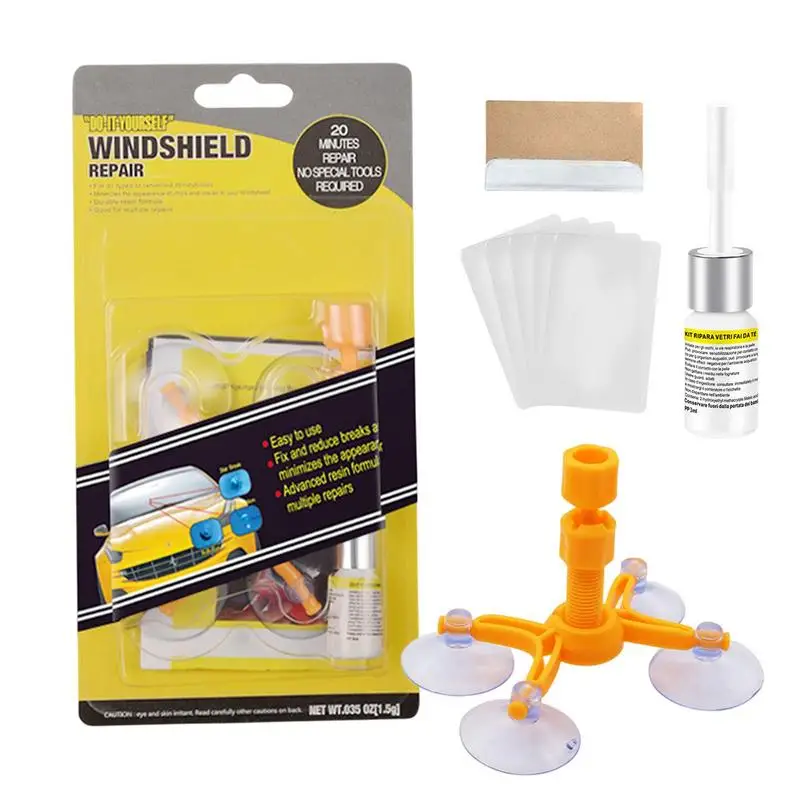 Windshield Repair Kits DIY Cars Window Repair Tools Glass Repair Agent Auto Cracked Glass Repair Kit Windshield Crack Restore