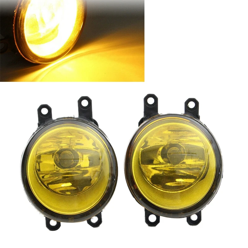 

2Pcs Left+Right Fog Light Lamp Yellow Lens Car Front Bumper Fog Light H11 Bulb for Toyota Lexus IS-F