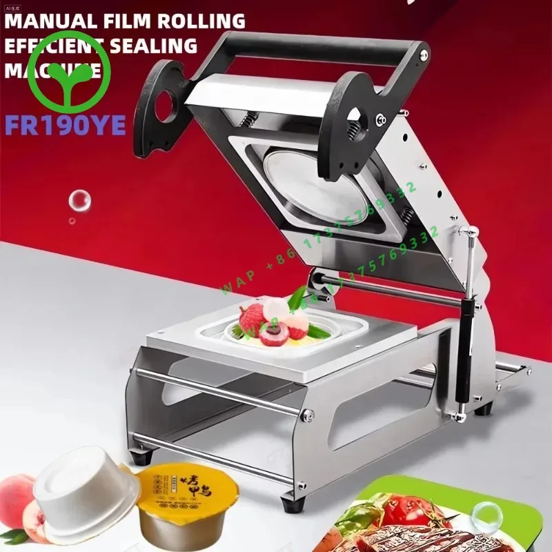Customized Made Food Tray Heat Sealing Machine, Takeaway Box Hand Pressure Food Packaging Machine, Food Container Tray Sealer