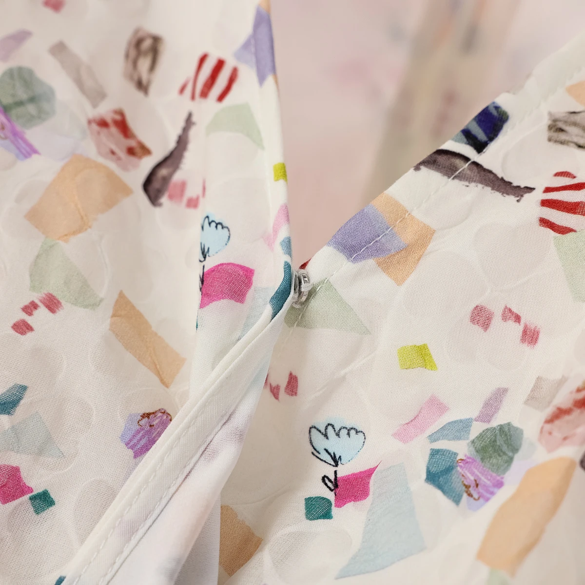 Stampa floreale estiva V-ne Bubble Sve Dr con cintura in cotone 00% ort Sve Versione H Casual Sle da donna Dr