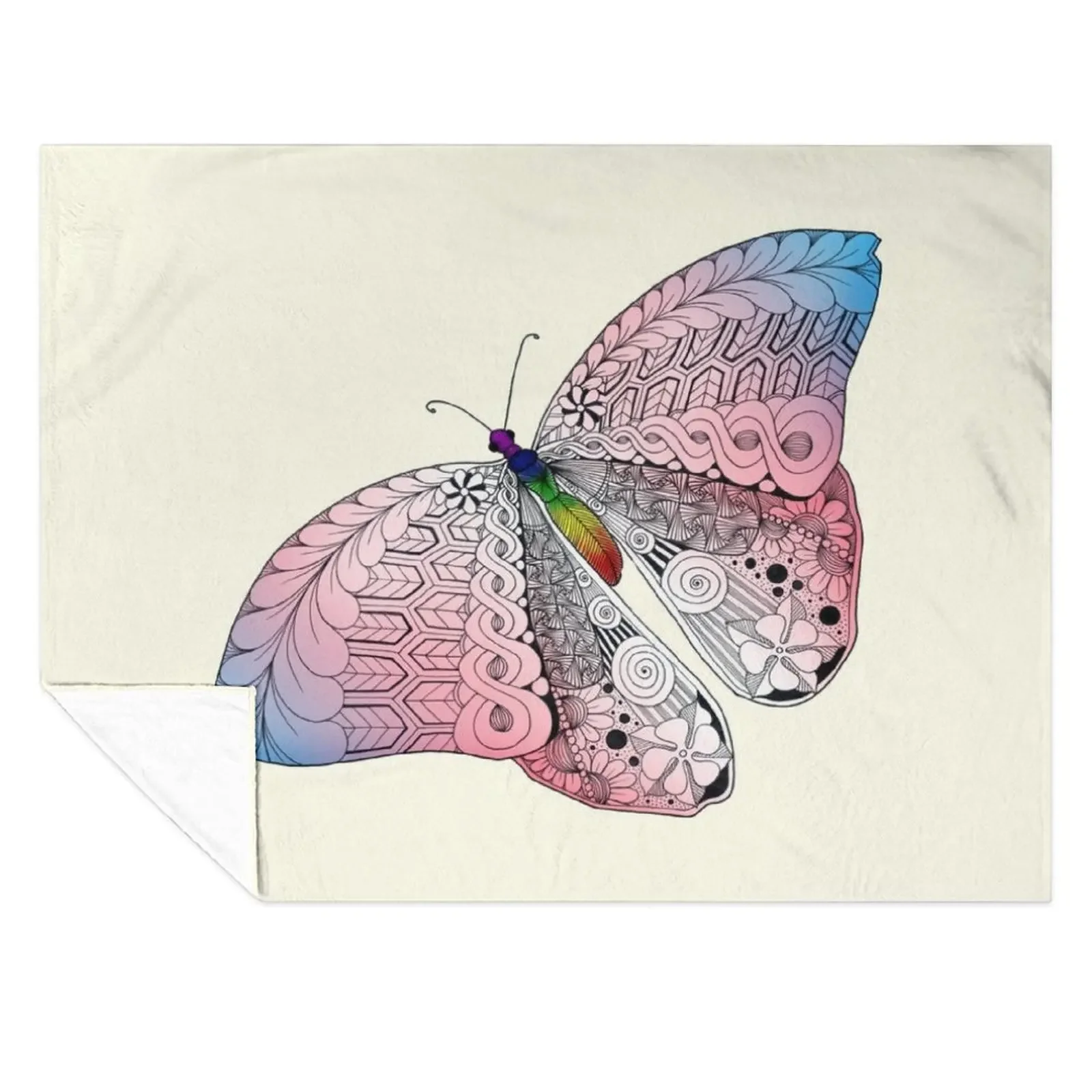 

Trans Pride Butterfly Throw Blanket warm for winter Tourist Sofas For Decorative Sofa Blankets