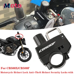 2024 New For Honda CB500X CB500F CB 500 F CB 500X High quality Motorcycle Accessories Aluminium Helmet Lock Anti-Theft Helmet