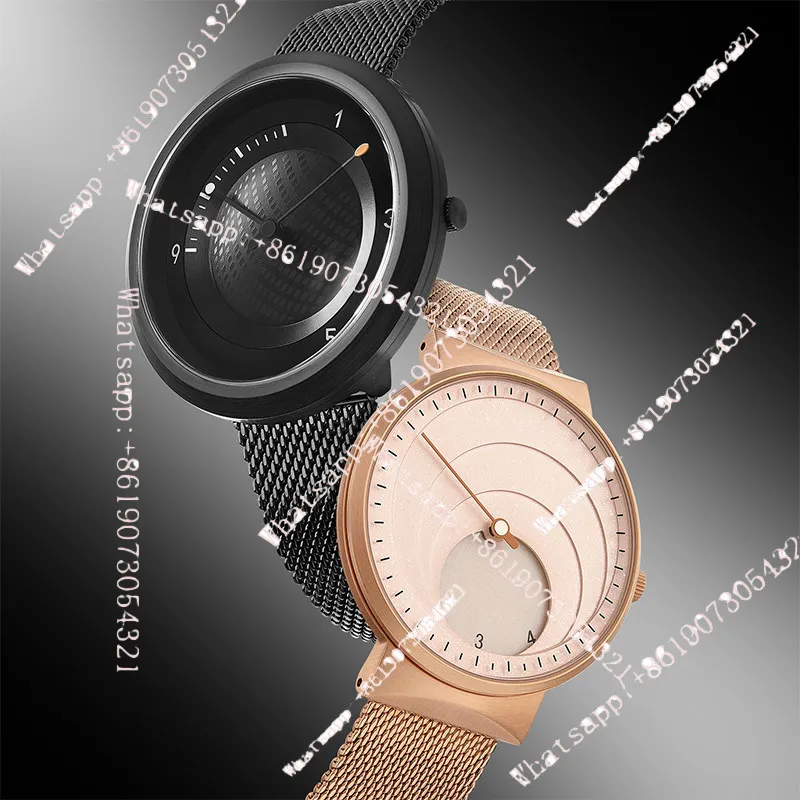 

New Wormhole Watch Men's Simple Concept Design Trendy Watch Quartz Watch Couple