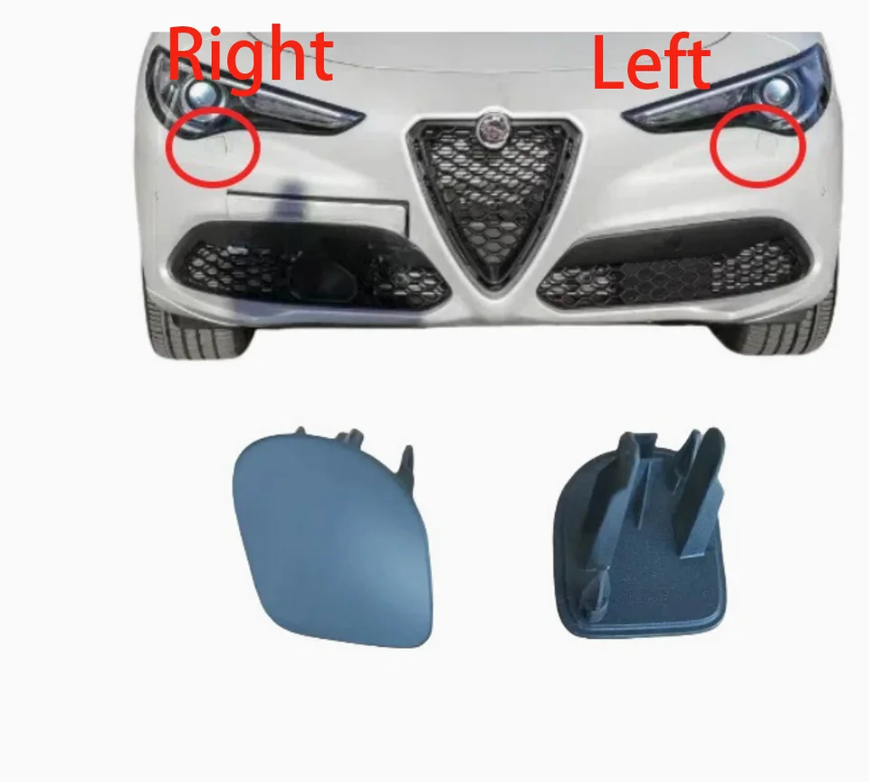 Alfa Romeo アルファロメオ　ウォッシャーノズル左 Left Right Headlight Washer Nozzle Covers for Alfa Romeo Stelvio