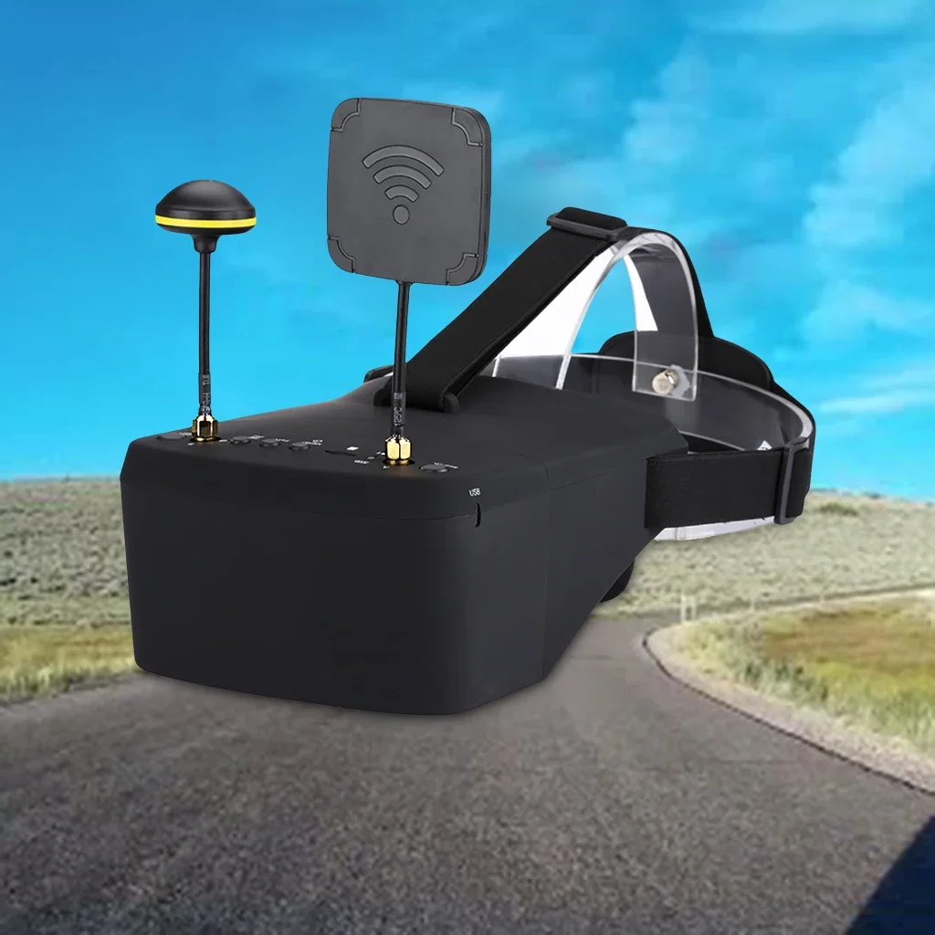 EV800D 5.8G 40CH 5 بوصة 800*480 سماعة فيديو HD DVR التنوع FPV نظارات مع بطارية ل RC نموذج RC طائرة بدون طيار FPV #5