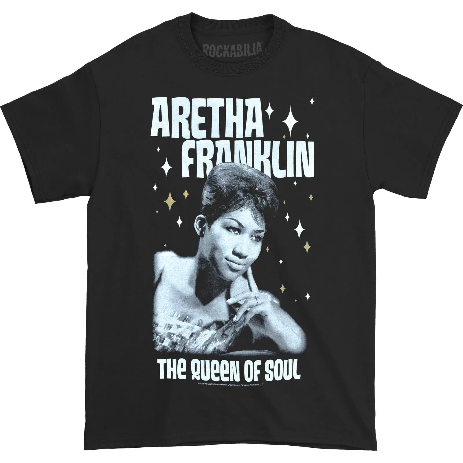 

Men's Aretha Franklin Queen Of Soul Slim Fit T-shirt XXXXX-Large Black