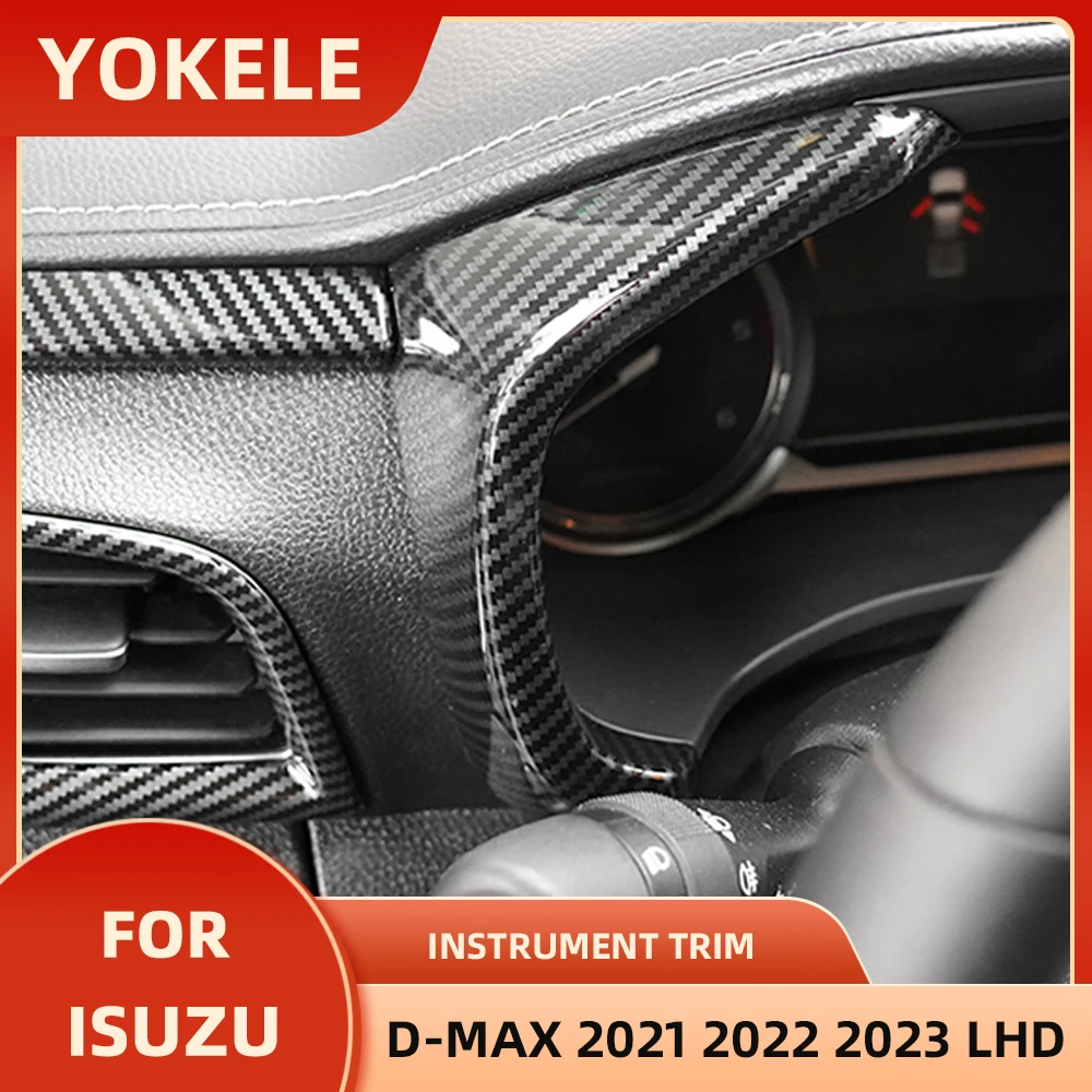 تعديل سيارة LHD لـ Isuzu Dmax D-max ، ملصق من ألياف الكربون ABS ، غطاء تزيين ، إكسسوارات ، ondecoration ، ondecoration ، #3