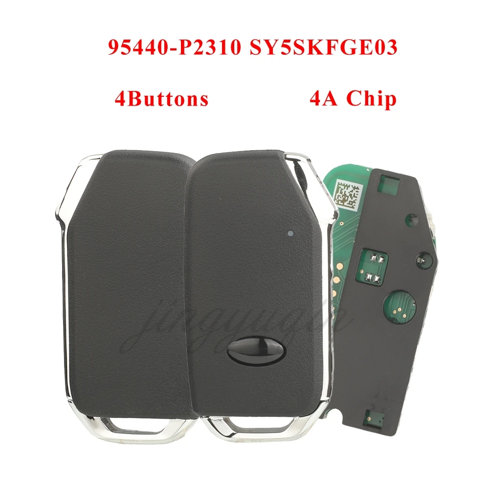 

Jingyuqin 433 МГц 4 кнопки 4A чип 95440-P2310 SY5SKFGE03 для Kia Sorento 2021 2022 умный автомобильный ключ внедорожник брелок без ключа управления