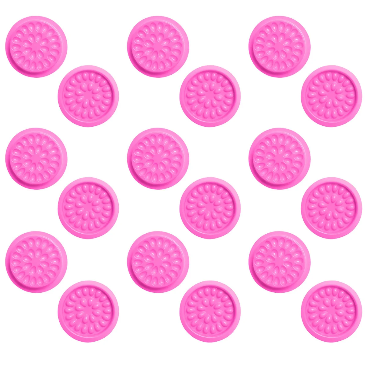 100pcs Eyelash Extension Tray Colorful Small Flower Shaped Lashes Gasket Reusable Waterproof Grafting Tool False Eyelash Holder