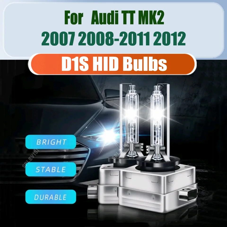 D1S HID Bulb Headlights 6000K White - IP67 Waterproof  Reduce Short Circuit Occurs For Audi TT MK2 2007 2008 2009 2010-2012