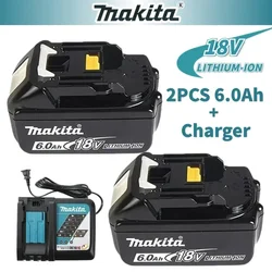 Makita 18V 3.0/5.0/6.0Ah Rechargeable Lithium Ion Battery with LED Indicator High Capacity for Makita Cordles Power Tool Battery