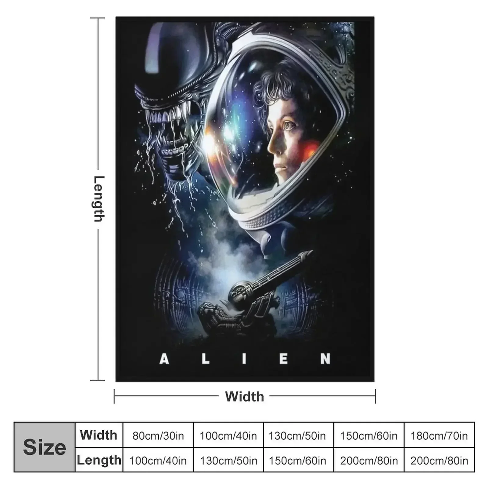 Alien (1979) Throw Blanket Luxury St cosplay anime Flannels Nap Blankets