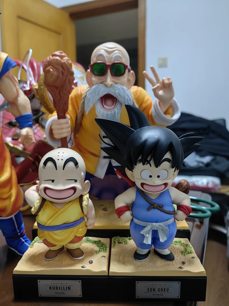 Hot Jt Statue Dragon Ball Z Childhood Series Bulma Lunch Chichi Son Goku Pvc Anime Doll Collection Model Children Toy Xmas Gifts