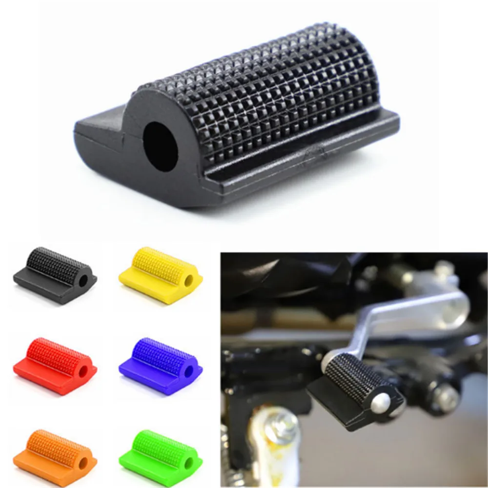 Universal Motorcycle Shift Gear Lever Pedal Rubber Cover Anti-skid Foot Peg Toe Gel Accessories for CRF YZF KT BBR