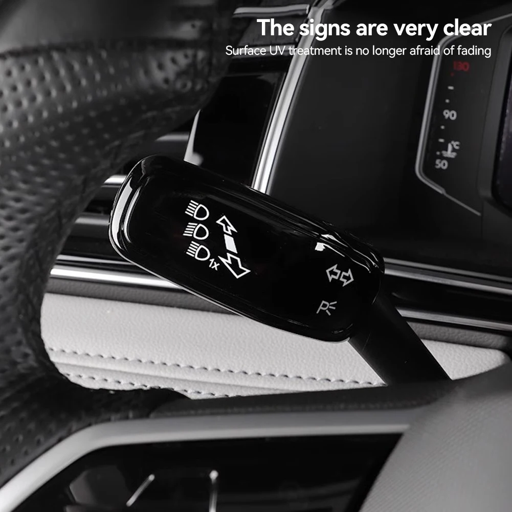 

Car Steering Wheel Wiper Switch Trim Headlight Switch Control Cover for VW Polo Golf 7 Golf 8 Jetta Tiguan Accessories 2018-2023