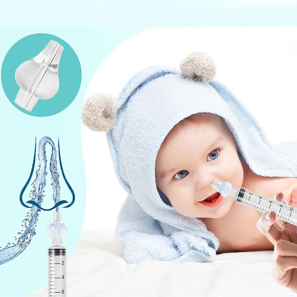 Wash Soft Tip ,Adult Ear Wash and Nasal 1pcs/6Pcs Nose and Ear Mouth, Children's Nose Mouth, Reusable, Nasal Syringe Cap, view 3