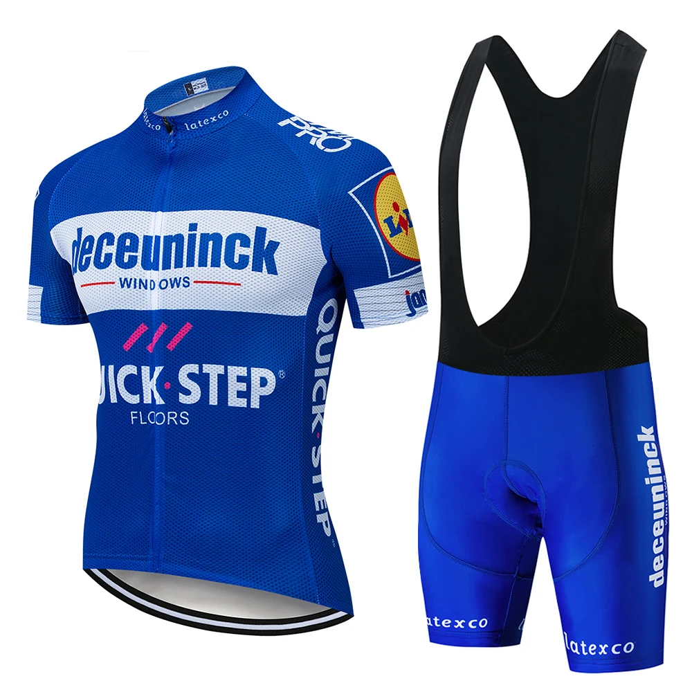 Cycling Set 2024 Quick STEP Man Cycling Jersey Short Sleeve MTB Bicycle Cycling Clothing Kit Maillot Ciclismo Outdoor Sportswear