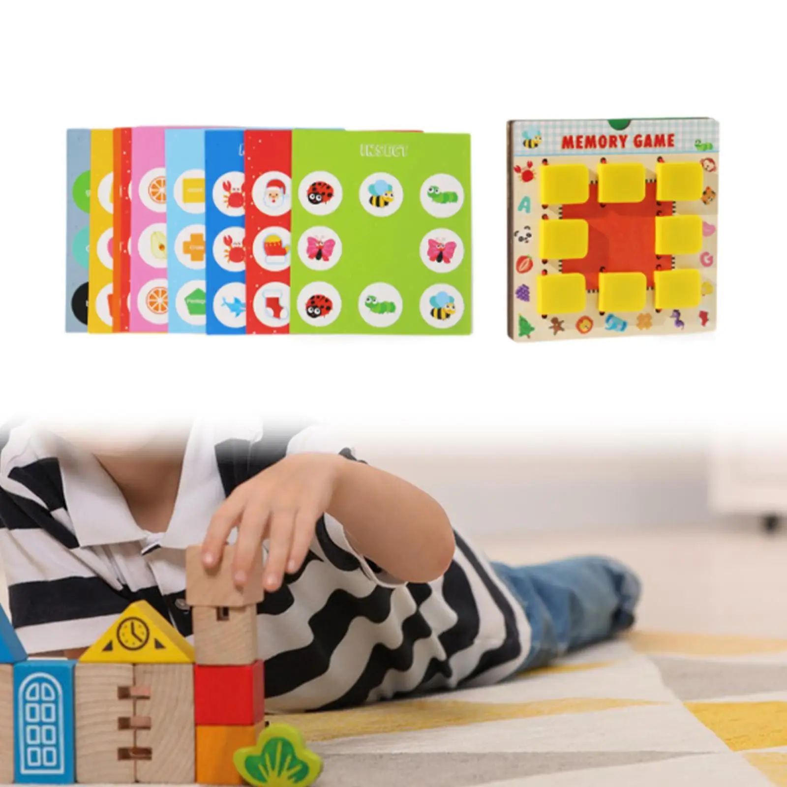 

Pattern Matching Game Set Creative Montessori Memory Board Game for Stimulating