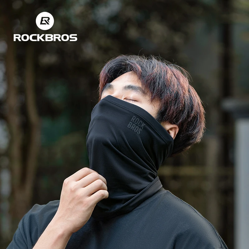 ROCKBROS Ski Mask Winter Warm Hiking Scarf Fleece Neck Scarf Camping Hiking Balaclava Cycling Face Mask Windproof Breathable