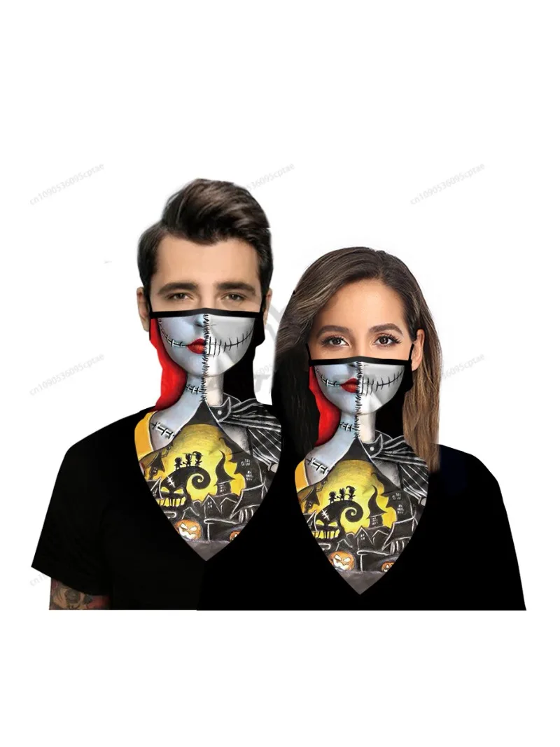 

Halloween The Nightmare Before Christmas Killers Motorcycle Cycling Neck Scarf Masks Bandana Headband Cosplay Balaclava