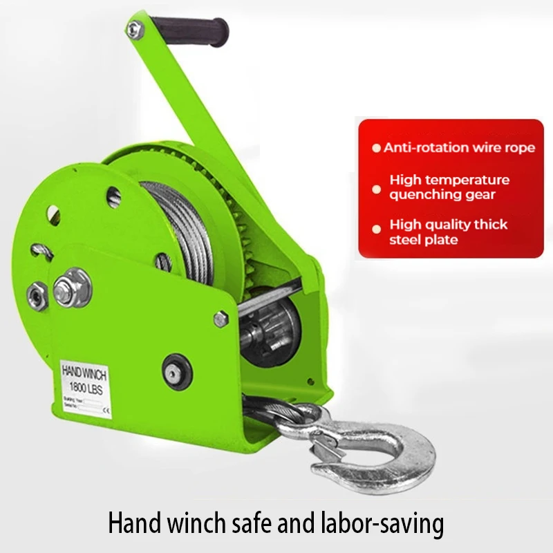 ثنائي الاتجاه الذاتي قفل اليد تعمل ونش اليدوي رافعة الجر ونش صغير رفع رافعة رافعة المنزلية #1