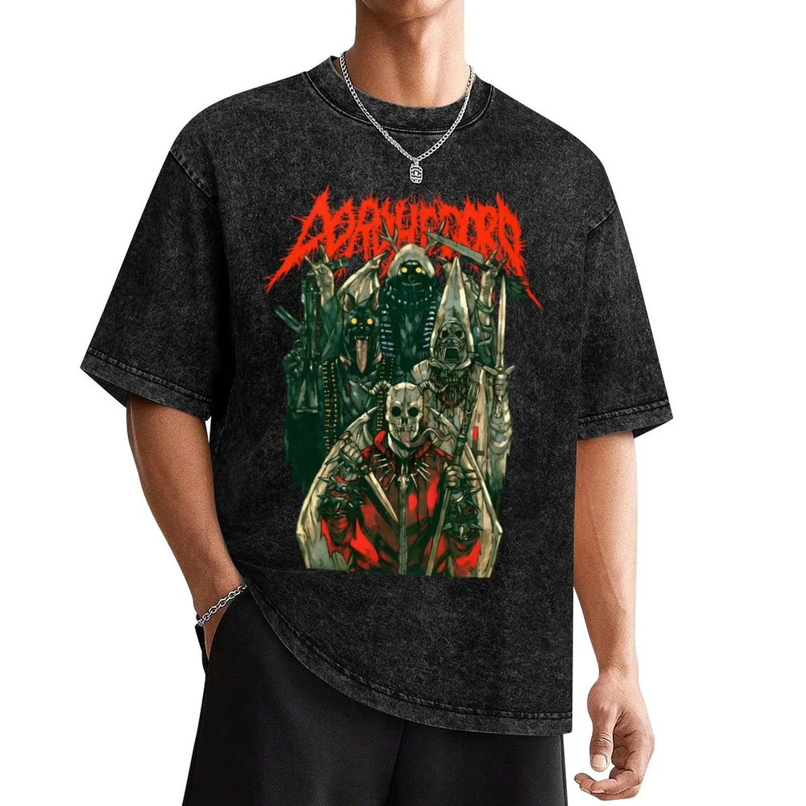 Dorohedoro Metal Rock Band T-Shirt graphics rapper graphic tees summer shirt Clothing anime shirts men