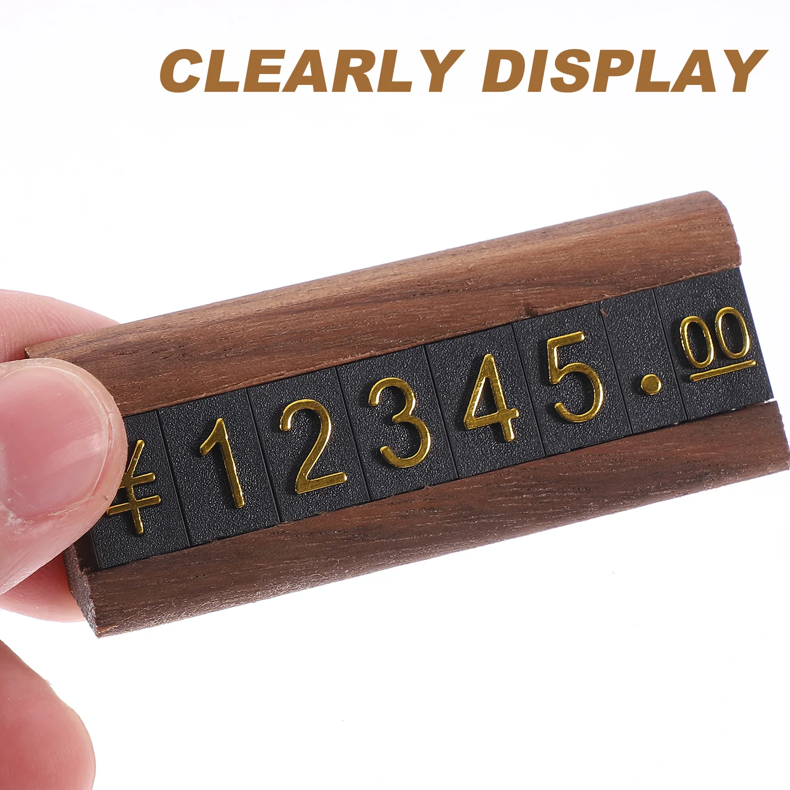 

Letter Price Tag Display Stand Plastic Retail for Supermarket Label Counter Top